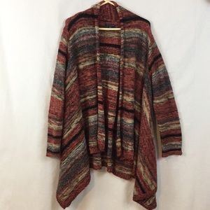 American Eagle Striped Cardigan Sweater